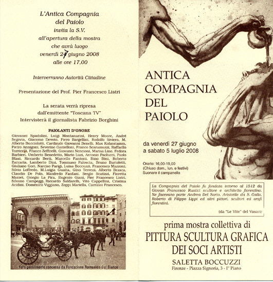 Invito Antica Compagnia del Paiolo